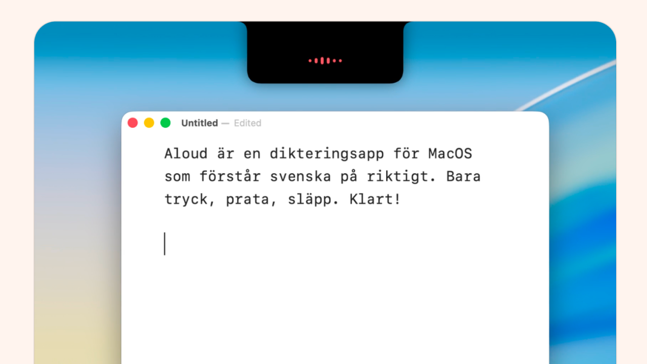 Aloud – Mindre skriva, mera snacka